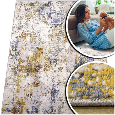 DYWAN DO SALONU - SZARY NOWOCZESNY DYWAN DO PRZEDPOKOJU - DYWAN LOFT- Laila (2233A), 120x170 cm