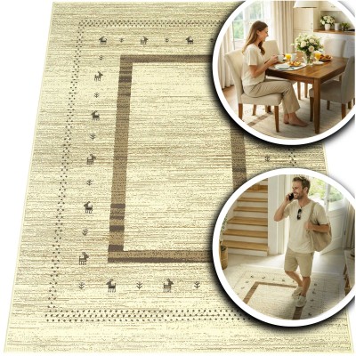 KREMOWY DYWAN DO SALONU VENEZIA - DYWAN DO PRZEDPOKOJU (704060 97955 ivory), 120x170 cm