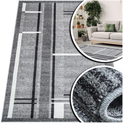 GRUBY DYWAN DO SALONU - NOWOCZESNY DYWAN DO POKOJU - ADVENTURE (11691-18411), 160x230 cm