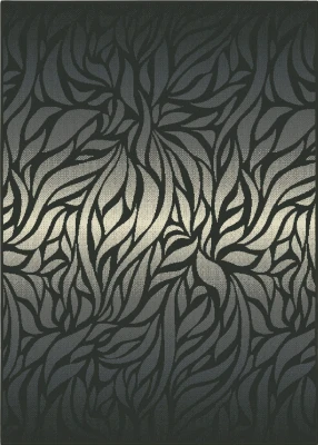 CZARNY DYWAN DO SALONU VENEZIA - SZARY DYWAN DO PRZEDPOKOJU (702644 56944), 160x225 cm